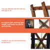 2Pack Expandable Wooden Lattice Wall,Plant Garden Trellis for Climbing Plants