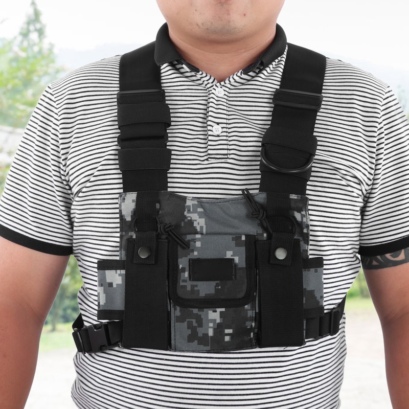 Radio Shoulder Holster Chest Harness Holder Vest Rig Radio Chest