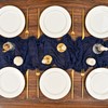 6 Pack Navy Blue Cheesecloth Table Runner,10FT Gauze Boho Table