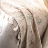 Sutuo Home Boho Curtain Semi-Blackout Crochet Hollow Lace Patchwork with