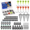 SANWEAL Fishing Weights Sinkers Kit, Fishing Tackle Kit, Includes Jig