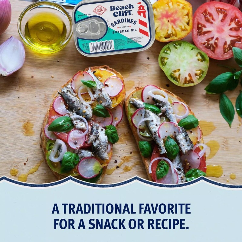 Beach Cliff Sardines in Soybean Oil 3.75 oz., 20 ct.