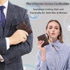 StarHide Soft Genuine Leather Compact Credit Debit Card Holder Wallet