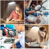 LED Magnifying Lamp with Clamp, Raweao 3X Lighted Magnifying Glass