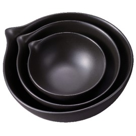 Living Talk 中鉢 White W14 X 5xd13 X 5xh6 cm 片口 Vase Set of 3 tkp404bk