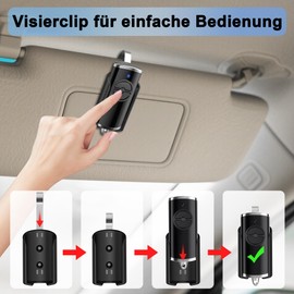 868.3 BS Garage Door Remote Control Replacement for HSE2-868-BS, Work for Hörmann Handheld Transmitter HSE2 HSE1 HS1 HS4 HS5 HSZ1 HSD2-868 BiSecur with Sun Visor Bracket