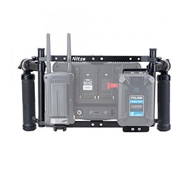 Nitze Universal Director's Monitor Cage with Adjustable Handles for up to 9" LCD Monitor - JSQ-002