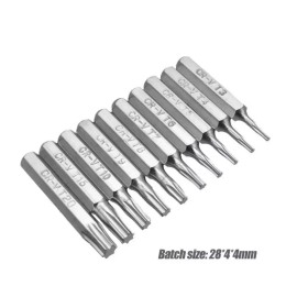 TORX CR-V Torx Driver Micro Bit Set T3 T4 T5 T6 T7 T8 T9 T10 T15 T20 Star Hex 4mm