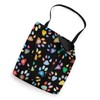 Colorful Paw Prints Tote Bag