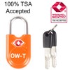 TSA Approved Luggage Locks Padlocks (2 Pack) OW-Travel Suitcase Locks