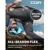 CQR Men's Cool Flex Tactical Pants, Water Resistant Lightweight Stretch