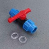 MACHSWON 2 PCS 25mm Stop Tap Valve Connector for HDPE
