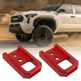 TECHPICCO Tow Hooks for Tacoma 2024-2026/4Runner 2025-2026/Land Cruiser 250 2024-2025, Car Tow Hooks Compatible with Toyota Tacoma/4Runner/Land Cruiser 250 Accessories (Red)