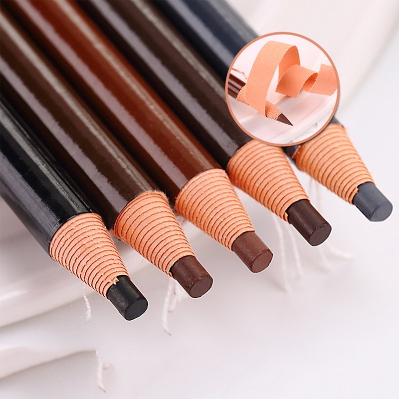 5 COLORS Set Eyebrow Pencil Drawing Eye Brow Pen Peel