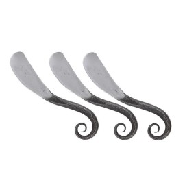 Armory Replicas Lot of 3 Ceremonial Swirl Ye Olde Medieval Iron Shaving Razor Knives Knife Set