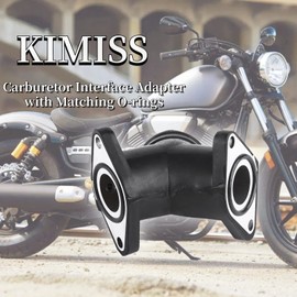 KIMISS Carburetor Adapter, Motorcycle Carb Intake Carburetor Interface Adapters for XV250 XV125 XVS125 XVS240