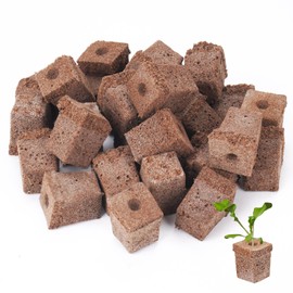 LAPOND 100 Pack Grow Sponges, Replacement Root Growth Sponges Seed Pods,Seedling Starter Sponges Kit for Hydroponic Indoor Garden System