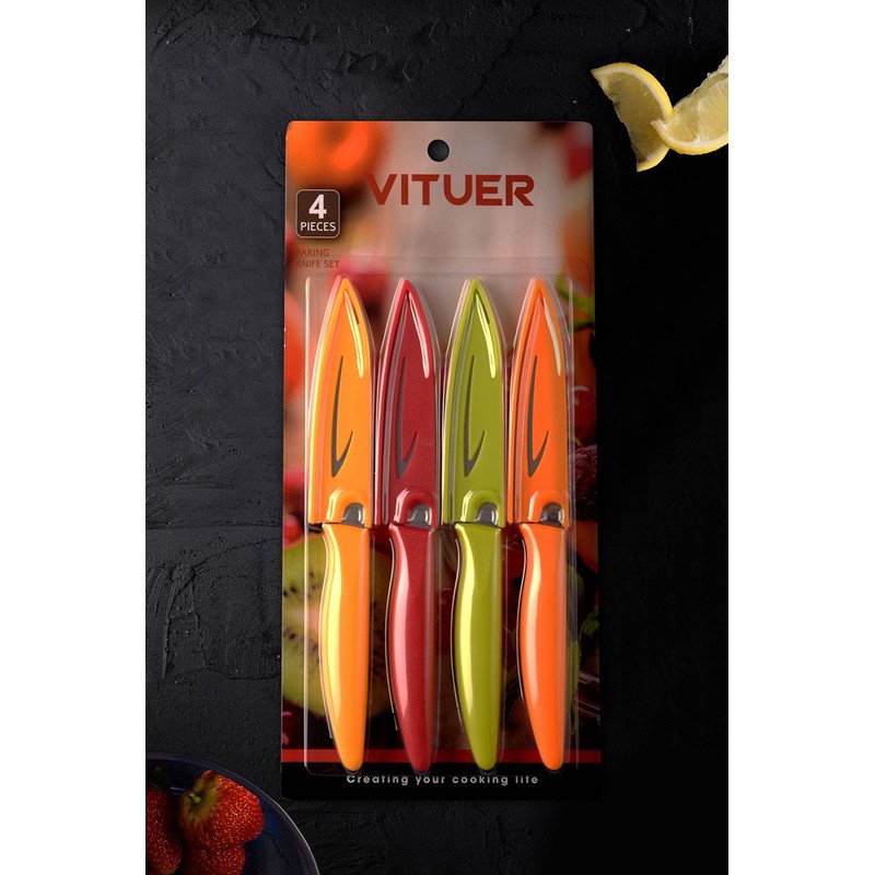 VITUER Paring knife, 4PCS Paring knives (4 Knives and 4