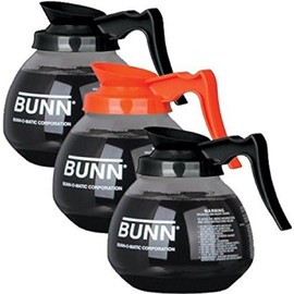 Generic Supply Depot Compatible with Coffee Pot Decanter/Carafe, 2 Black Regular and 1 Orange Decaf, 12 Cup Capacity, Set of 3,, large, BP25802011