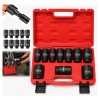10 Pcs Juego De Dados Impacto 1/2 Grandes 27-41mm Uso Pesado