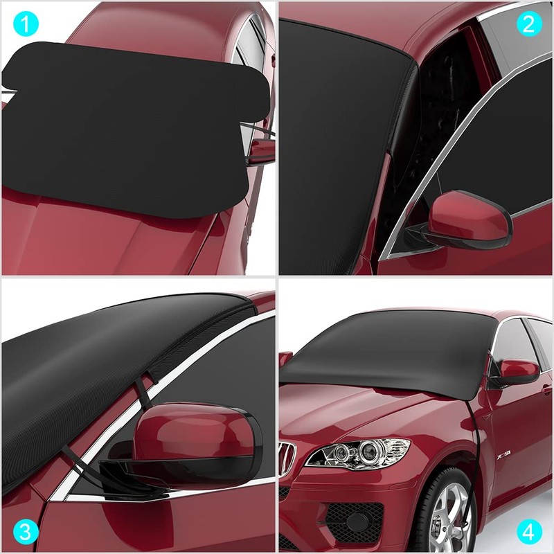 Senders Windscreen Cover, Car Windscreen Cover, Magnetic Fixing, Foldable Car