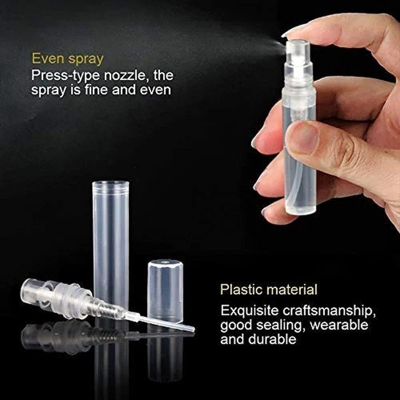 Qintreesify 5Pcs 2ml Mini Spray Bottle, Empty Plastic Spray Bottle