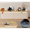 Baseball Display Stand, Round Clear Ball Stand,with 3D Hand Shaped