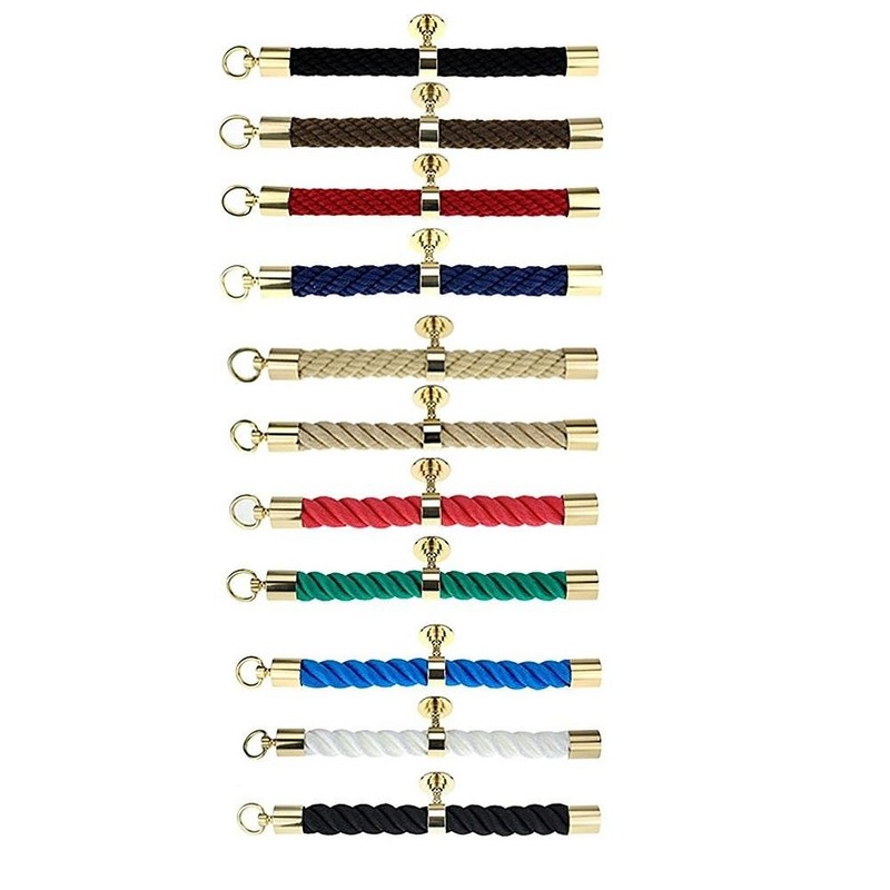 Kanirope® Rope End Cap with Ring Shiny Brass for Diameter