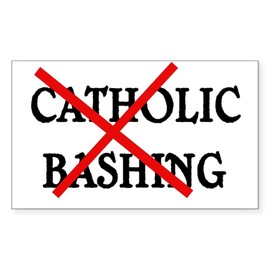 CafePress Catholic Bashing Rectangle Bumper Sticker (10-Pack), Car Decal
