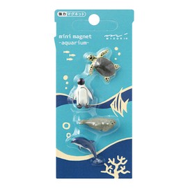 DESIGNPHIL Midori 49883006 Mini Magnet, Aquarium Pattern A