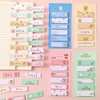 120Pcs Yellow Cute Girl Animal Sticky Notes Kawaii Cartoon Pattern