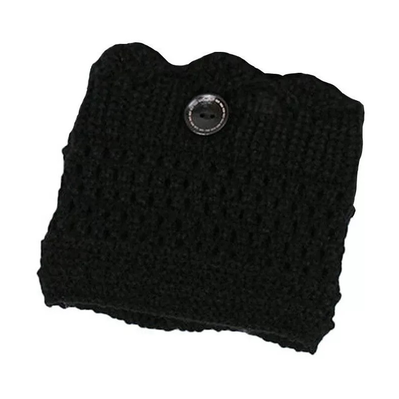 Patry Calentadores Tejidos Crochet Mujer Botas Botón Frío Invierno