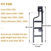 45" Foldable Pickup Truck Tailgate Ladder with Grab Handle, 360°