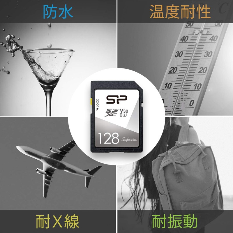 Silicon Power SD Card, UHS-I U3 V30, 4K Compatible, Class