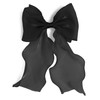 Bow Hair Clips for Women, Large Shiny black Bow Hair,