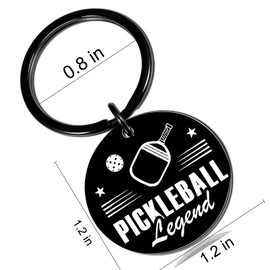 Ikacvb Funny Pickleball Gifts For Women Men Stocking Stuffers Best Gifts For Pickleball Lovers Player Pickleball Accessories Pickle Balls Keychain Christmas Pickleball Legend