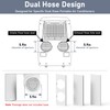 Flamorrow Dual Hose Portable Air Conditioner Window Kit, 5.9" Diameter