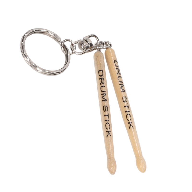 Mini Drum Sticks Keychain Wooden Decoration Accessory Percussion 2 Drumstick