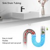Bathroom Flexible Sink Drain Pipe Corrugated U Shape No Odor