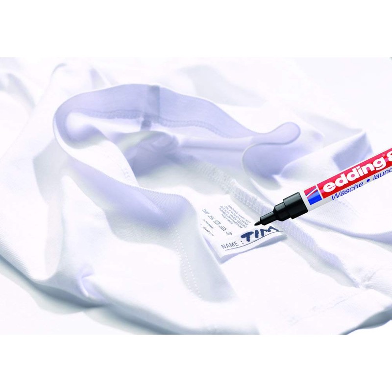 edding 8040 laundry marker - black - 1 pen -