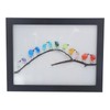 Sea Glass Birds Photo Frame 12 Birds Unique Wooden Frame
