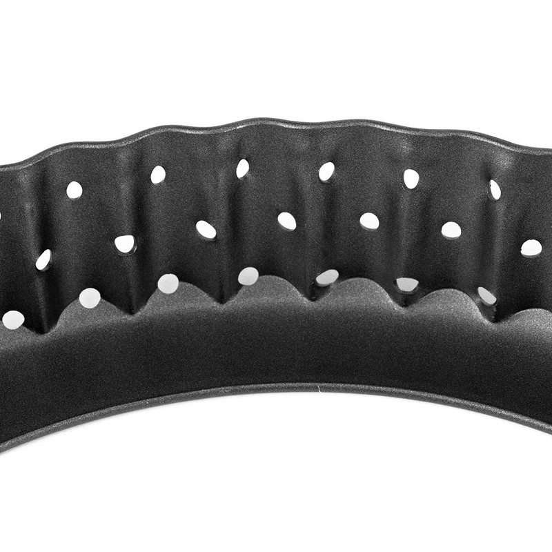 Pizza Pan with Holes, Carbon Steel Perforated Pizza Tray Non