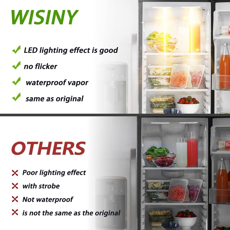WISINY WR55X26671 Refrigerators LED Light Board 2PCS Compatible for GE