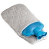 Hot Water Bottle with Quilted Minky Pullover Cover 2 Litre