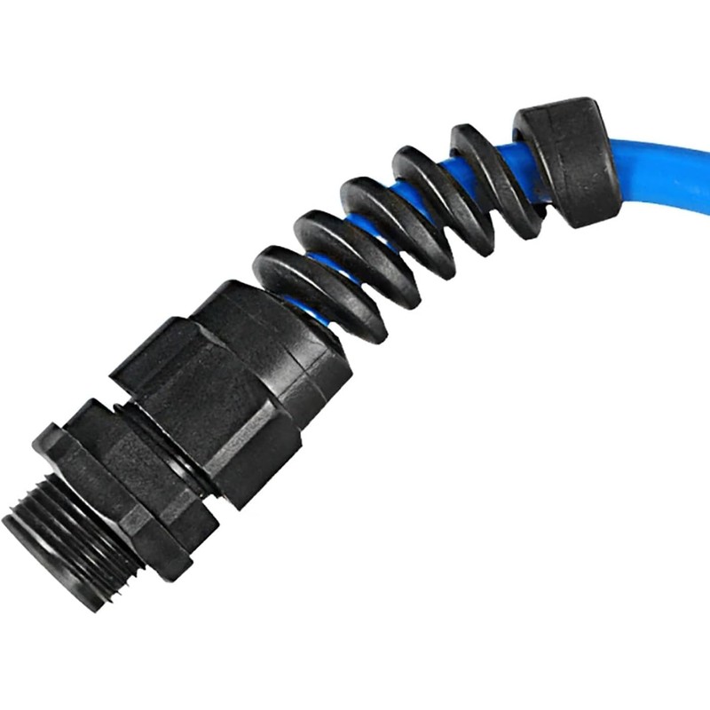 Liyquint 10pcs PG7 Black Cable Gland 3mm-6.5mm Wire Hole Waterproof