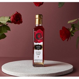 Floral Elixir Co. - All Natural FLOWER Syrup for Cocktails & Sodas, 8.5 oz (Rose)