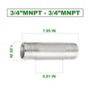 TAISHER 2Pcs Stainless Steel Pipe Fittings, 3/4" NPT x 3/4"