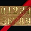 ZW Hardware A100 4 Inch Bright Brass House Number 9