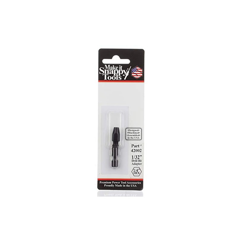 Snappy Tools 1/32 Inch Quick Change Drill Bit Adapter #42002