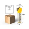 Yonico 13074 5/16-Inch Radius Point Cutting Round Over Groove Router